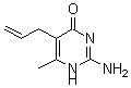 结构式 CAS# 6957-86-4, 2-氨基-6-甲基-5-丙-2-烯基-1H-嘧啶-4-酮
