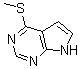 CAS 登录号：6958-73-2， 4-(甲硫基)-7H-吡咯并[2,3-d]嘧啶