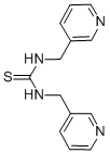 structure of CAS# 6965-01-1, 1,3-Bis(3-Pyridylmethyl)-2-Thiourea;1,3-Bis(3-Pyridylmethyl)Thiourea;1,3-(Bis(3-Pyridylmethyl))Thiourea