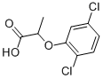 structure of CAS# 6965-71-5, 2-(2,5-Dichlorophenoxy)Propionic Acid;2-(2,5-Dichlorophenoxy)Propionic Acid;Nciopen2_002714;2-[(2,5-Dichlorophenyl)Oxy]Propanoic Acid