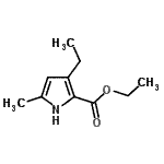 CAS#: 69687-83-8， Ethyl 3-ethyl-5-methyl-1H-pyrrole-2-carboxylate