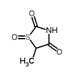 CAS 登录号：697311-86-7， 5-甲基-1,3-噻唑烷-2,4-二酮1-氧化物