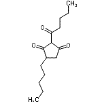 CAS#: 69796-08-3， 2-Pentanoyl-4-pentyl-1,3-cyclopentanedione