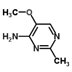 structure of CAS# 698-34-0, 5-Methoxy-2-Methyl-4-Pyrimidinamine;5-methoxy-2-methylpyrimidin-4-amine