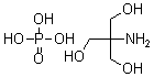 structure of CAS# 6992-39-8, Tris(Hydroxymethyl)Aminomethane Phosphate;2-Amino-2-Methylol-Propane-1,3-Diol;Phosphoric Acid;93348_Fluka;Mono(Tris[Hydroxymethyl]Aminomethane) Phosphate