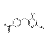 structure of CAS# 69945-52-4, 5-(4-Nitrobenzyl)-2,4-pyrimidinediamine;2,4-Diamino-5-(4-nitrobenzyl)pyrimidine;5-(4-Nitro-benzyl)-pyrimidine-2,4-diamine
