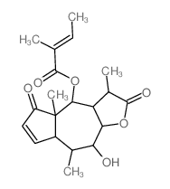 CAS#: 6995-10-4， (Z)-2-Methyl-2-Butenoic Acid [(3S)-2,3,3aalpha,4,4a,5,7aalpha,8,9,9aalpha-Decahydro-9beta-Hydroxy-3beta,4abeta,8alpha-Trimethyl-2,5-Dioxoazuleno[6,5-b]Furan-4alpha-Yl] Ester