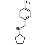 结构式 CAS# 70000-57-6, N-(4-甲基苄基)环戊烷胺