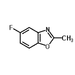 结构式 CAS# 701-16-6, 5-氟-2-甲基-1,3-苯并恶唑