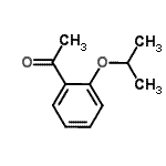 structure of CAS# 70201-54-6, 1-(2-Isopropoxyphenyl)ethanone;1-[2-(propan-2-yloxy)phenyl]ethanone;1-acetyl-2-(methylethoxy)benzene;MFCD01923827