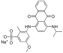 CAS#: 70224-87-2， Sodium [[9,10-Dihydro-4-(Isopropylamino)-9,10-Dioxo-1-Anthryl]Amino]Methoxytoluenesulphonate