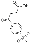 structure of CAS# 7028-79-7, 3-(4-Methanesulfonylbenzoyl)Propionic Acid;4-(4-Methylsulfonylphenyl)-4-Oxo-Butanoic Acid;4-Keto-4-(4-Mesylphenyl)Butyric Acid;St5408149