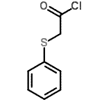 structure of CAS# 7031-27-8, (Phenylsulfanyl)acetyl chloride;(Phenylthio)Acetyl Chloride;(Phenylthio)acetylchloride;2-phenylthioacetyl chloride