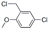 structure of CAS# 7035-11-2, 4-Chloro-2-(Chloromethyl)-1-Methoxybenzene;4-Chloro-2-(Chloromethyl)-1-Methoxy-Benzene;Zero/009237;Zinc00335490