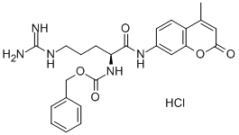 structure of CAS# 70375-22-3, [(1S)-4-[(Aminoiminomethyl)Amino]-1-[[(4-Methyl-2-Oxo-2H-1-Benzopyran-7-Yl)Amino]Carbonyl]Butyl]-Carbamic Acid Phenylmethyl Ester Monohydrochloride;Benzyl N-[4-Guanidino-1-[(4-Methyl-2-Oxo-Chromen-7-Yl)Carbamoyl]Butyl]Carbamate Hydrochloride;N-[4-Guanidino-1-[[(4-Methyl-2-Oxo-7-Chromenyl)Amino]-Oxomethyl]Butyl]Carbamic Acid Benzyl Ester Hydrochloride;N-[4-Guanidino-1-[(2-Keto-4-Methyl-Chromen-7-Yl)Carbamoyl]Butyl]Carbamic Acid Benzyl Ester Hydrochloride