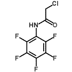 structure of CAS# 70426-73-2, 2-Chloro-N-(pentafluorophenyl)acetamide;2-Chloro-N-(2,3,4,5,6-pentafluorophenyl)acetamide;2-chloro-N-(pentafluorophenyl)acetamide;2-chloro-N-(perfluorophenyl)acetamide