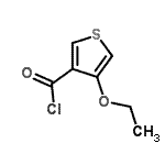 CAS 登录号：70438-01-6， 4-乙氧基-3-噻吩甲酰氯