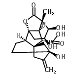 CAS#: 7044-72-6， (1R,2R,5S,8S,9S,10R,11S,12R,13S)-5,12,13-Trihydroxy-11-methyl-6-methylene-16-oxo-15-oxapentacyclo[9.3.2.1<sup>5,8</sup>.0<sup>1,10</sup>.0<sup>2,8</sup>]heptadecane-9-carboxylic acid