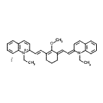 CAS#: 70446-28-5， 1-Ethyl-2-[(E)-2-{(3E)-3-[(2E)-2-(1-ethyl-2(1H)-quinolinylidene)ethylidene]-2-methoxy-1-cyclohexen-1-yl}vinyl]quinolinium iodide