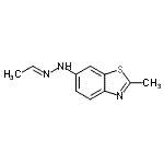 CAS#: 70488-76-5， 6-[(2E)-2-Ethylidenehydrazino]-2-methyl-1,3-benzothiazole