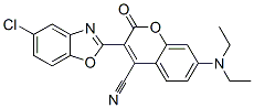 CAS 登录号：70546-12-2， 3-(5-氯苯并恶唑-2-基)-7-(二乙基氨基)-2-氧代-2H-1-苯并吡喃-4-甲腈