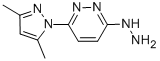 structure of CAS# 70589-04-7, Chembrdg-Bb 4101365;[6-(3,5-Dimethyl-1-Pyrazolyl)-3-Pyridazinyl]Hydrazine;6-(3,5-Dimethyl-1H-Pyrazol-1-Yl)-3(2H)-Pyridazinone Hydrazone;Brn 0792777