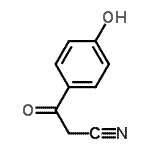 结构式 CAS# 70591-87-6, 3-(4-羟基苯基)-3-氧代丙腈