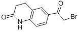 structure of CAS# 70639-82-6, 6-(2-Bromoacetyl)-3,4-Dihydro-2(1H)-Quinolinone;6-(BROMOACETYL)-2-OXO-1,2,3,4-TETRAHYDROQUINOLINE;2(1H)-Quinolinone, 6-(2-Bromoacetyl)-3,4-Dihydro-;6-(2-BROMO-ACETYL)-3,4-DIHYDRO-1H-QUINOLIN-2-ONE