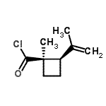 CAS#: 70645-45-3， (1R,2R)-2-Isopropenyl-1-methylcyclobutanecarbonyl chloride