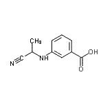 CAS 登录号：70667-83-3， 3-[(1-氰基乙基)氨基]苯甲酸