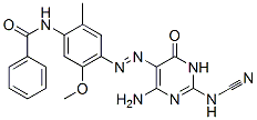 CAS#: 70776-75-9， N-[4-[[[4-Amino-2-(Cyanoamino)-1,6-Dihydro-6-Oxopyrimidin]-5-Yl]Azo]-5-Methoxy-2-Methylphenyl]Benzamide
