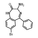 CAS#: 70890-49-2， 3-Amino-7-bromo-5-phenyl-1,3-dihydro-2H-1,4-benzodiazepin-2-one