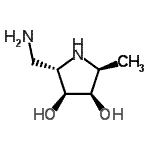 CAS#: 709607-27-2， (2S,3S,4R,5S)-2-(Aminomethyl)-5-methyl-3,4-pyrrolidinediol