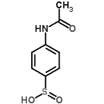 结构式 CAS# 710-24-7, 4-乙酰氨基苯亚磺酸