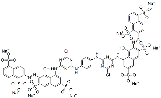 CAS#: 71002-20-5， Octasodium 2,2'-[1,4-Phenylenebis[Imino(6-Chloro-1,3,5-Triazine-4,2-Diyl)Imino(1-Hydroxy-3,6-Disulphonatonaphthalene-2,8-Diyl)Azo]]Bisnaphthalene-1,5-Disulphonate
