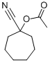 structure of CAS# 71172-45-7, 1-(Acetyloxy)-Cycloheptanecarbonitrile;Acetic Acid (1-Cyanocycloheptyl) Ester;(1-Cyanocycloheptyl) Ethanoate;Zinc01081067