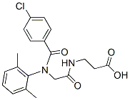 CAS#: 71455-87-3， 3-[[2-[(4-Chlorobenzoyl)-(2,6-Dimethylphenyl)Amino]Acetyl]Amino]Propanoic Acid