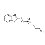 CAS#: 71463-47-3， N-(1,3-Benzothiazol-2-ylsulfanyl)-1,1-dichloro-1-hexanamine