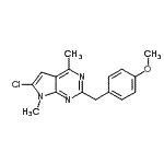 CAS#: 71483-23-3， 6-Chloro-2-(4-methoxybenzyl)-4,7-dimethyl-7H-pyrrolo[2,3-d]pyrimidine