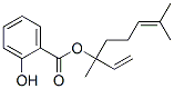 CAS 登录号：7149-28-2， 2-羟基苯甲酸1-乙烯基-1,5-二甲基-4-己烯基酯