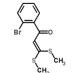 CAS#: 71504-00-2， 1-(2-bromophenyl)-3,3-bis(methylsulfanyl)prop-2-en-1-one