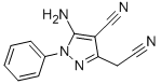 structure of CAS# 7152-40-1, 5-Amino-4-Cyano-1-Phenyl-1H-Pyrazole-3-Acetonitrile;5-Amino-3-(Cyanomethyl)-1-Phenyl-Pyrazole-4-Carbonitrile;5-Amino-3-(Cyanomethyl)-1-Phenyl-4-Pyrazolecarbonitrile;1-Phenyl-3-Cyanomethyl-4-Cyano-5-Aminopyrazole