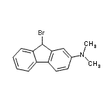 structure of CAS# 7153-54-0, 9-Bromo-N,N-dimethyl-9H-fluoren-2-amine;9-Bromo-2-Dimethylaminofluorene  Hydrobromide;MFCD00085396;NSC49678