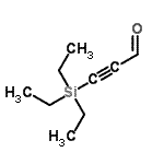 structure of CAS# 71572-60-6, 3-(Triethylsilyl)-2-propynal;3-(Triethylsilyl)-2-propynal;3-Triethylsilylpropynal;4,4-diethyl-4-silahex-2-ynal