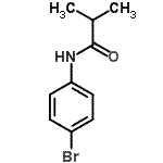 structure of CAS# 7160-08-9, N-(4-Bromophenyl)-2-methylpropanamide;MFCD00774531;N-(4-bromophenyl)-2-methylpropanamide;N-(4-Bromophenyl)-2-methyl-propanamide