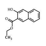 structure of CAS# 7163-25-9, Ethyl 3-hydroxy-2-naphthoate;Ethyl 3-hydroxynaphthalene-2-carboxylate;ethyl-3-hydroxy-2-naphthoate;MFCD00220608