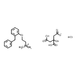 CAS#: 71720-57-5， 2-(2-Benzylphenoxy)-N,N-dimethylethanaminium 3,4-dicarboxy-3-hydroxybutanoate hydrochloride (1:1:1)