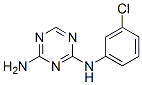 structure of CAS# 718-43-4, N-(3-Chlorophenyl)-1,3,5-Triazine-2,4-Diamine;(4-Amino-S-Triazin-2-Yl)-(3-Chlorophenyl)Amine;2-Amino-4-(3-Chloroanilino)-S-Triazine;Brn 0791827