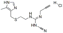 CAS#: 71807-56-2， N-Cyano-N'-[2-[[(5-Methyl-1H-Imidazol-4-Yl)Methyl]Thio]Ethyl]-N''-2-Propynylguanidine Hydrochloride