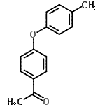 structure of CAS# 71815-31-1, 1-[4-(4-Methylphenoxy)phenyl]ethanone;1-(4-(p-Tolyloxy)phenyl)ethanone